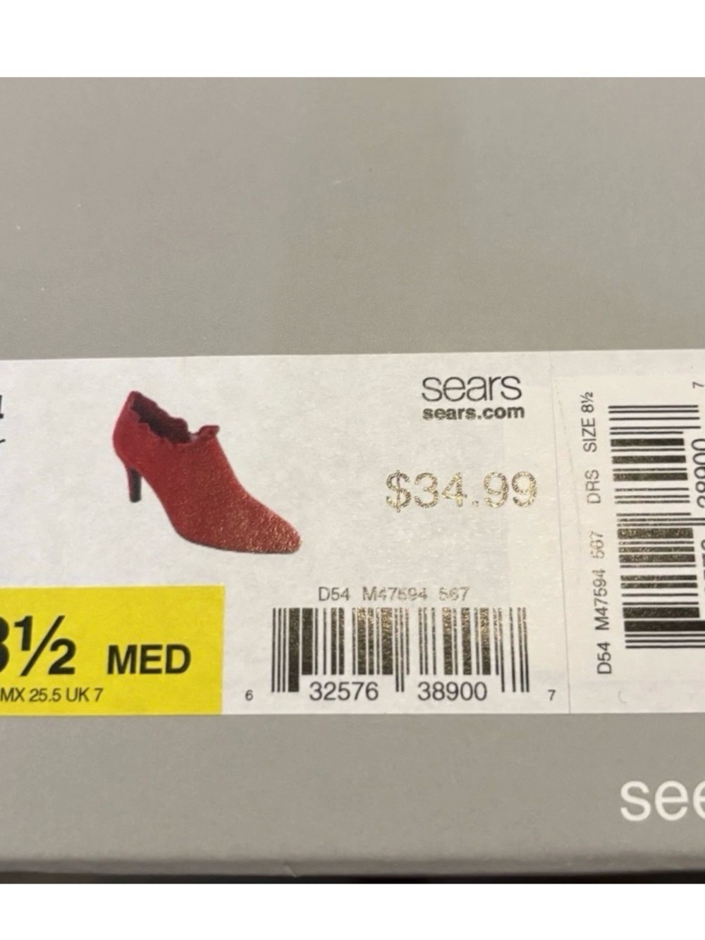 Covington Flapper Red Suede Ruffle Heeled Booties 8.5 - Picture 7 of 7